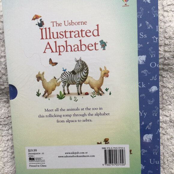 New ABC Home School Alphabet Book Wonderful Illustrated A-Z Animals Large Pages - Picture 2 of 2